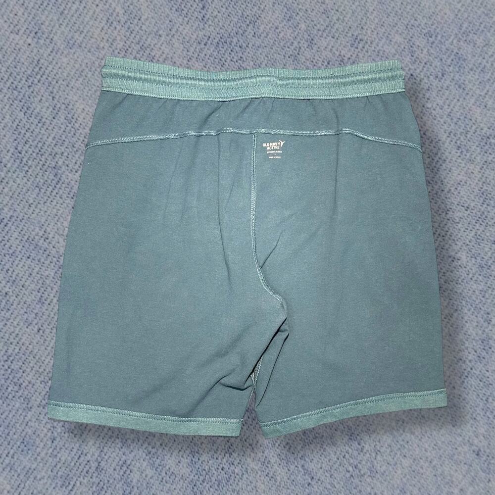 Old Navy Active Dynamic Fleece Men’s Teal Blue Shorts – Size Large - Picture 3 of 5